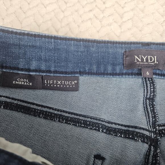 NYDJ Not Your Daughters Jeans Womens Sz 6 Blue Jeans Straght leg Casual - Picture 4 of 9
